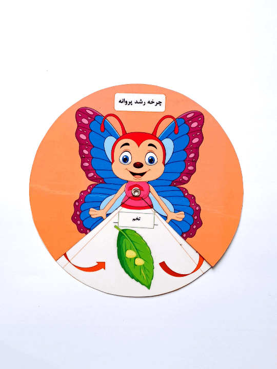 کمک آموزشی مراحل رشد پروانه برای یادگیری مبحث مراحل رشد پروانه در علوم کلاس دوم به صورت خلاق 