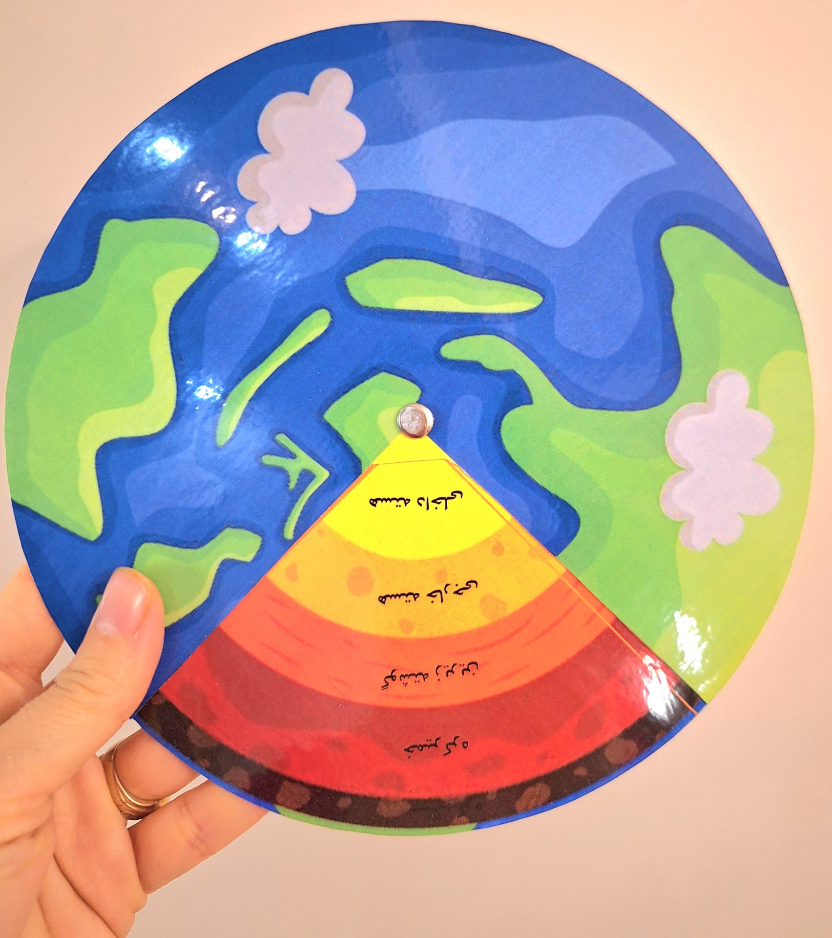  کمک درسی لایه های زمین برای عیوم ششم فصل چهارم 