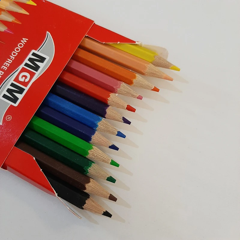  نوک های مداد رنگی 12 رنگ 