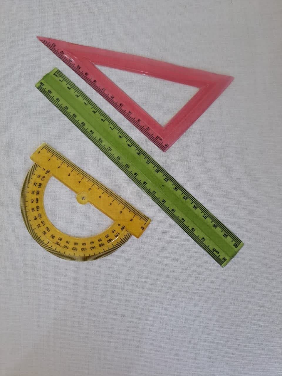  خط کش، گونیا، نقاله 