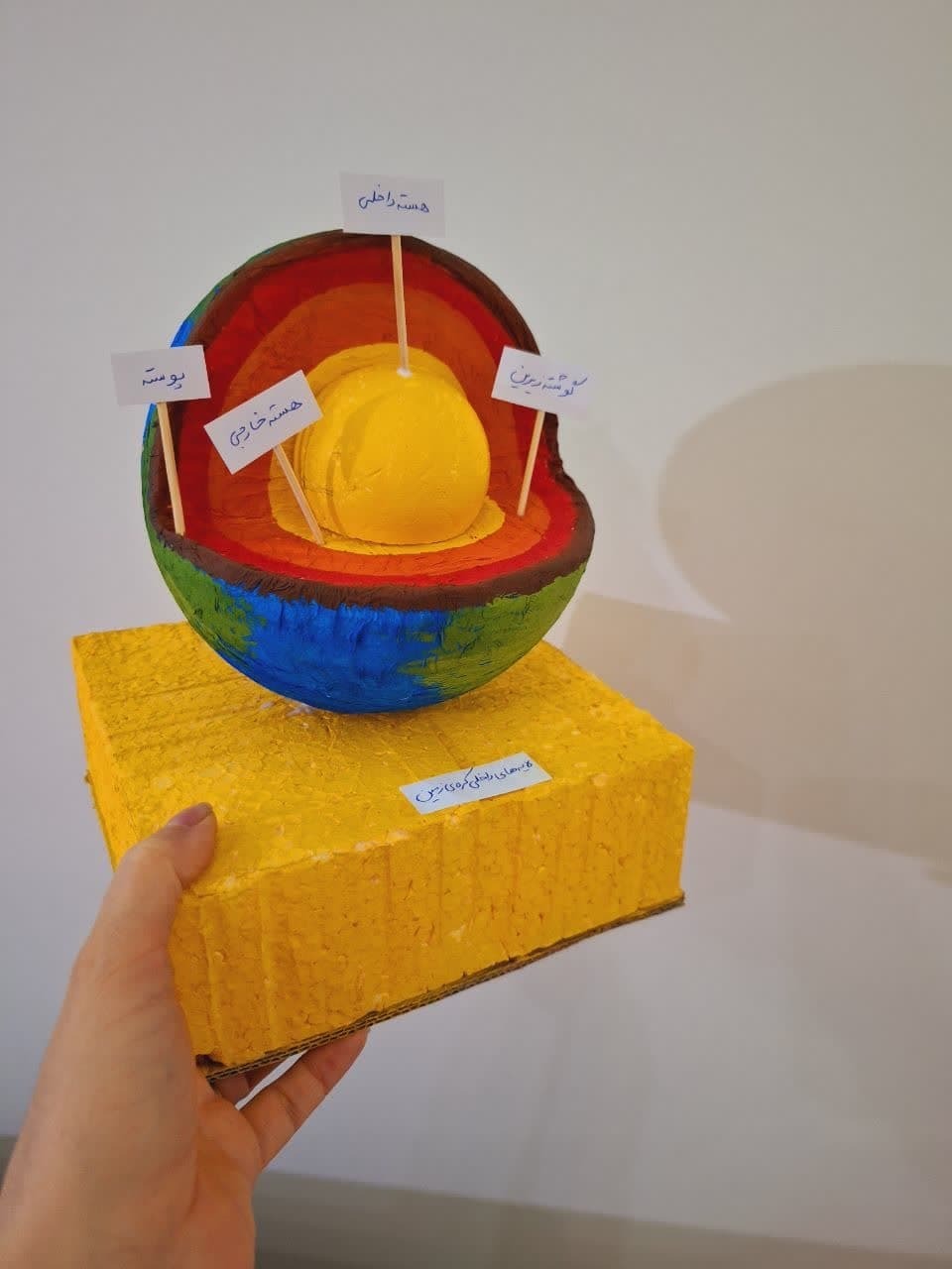  ماکت لایه های زمین 